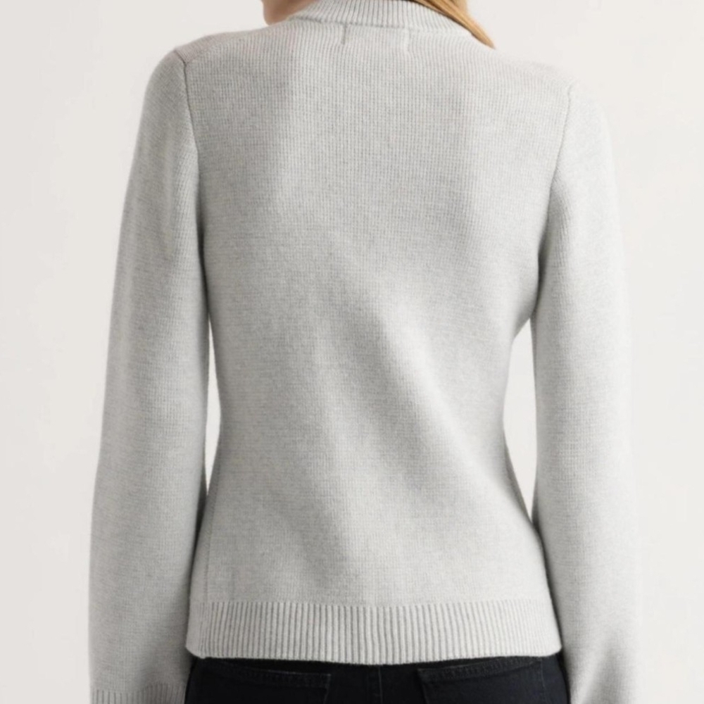 Modern Citizen Soft Gray Cardigan with Pockets - Picture 3 of 5